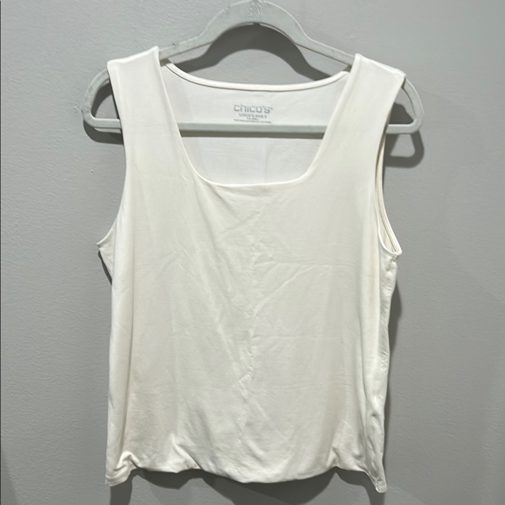 Chico's Off White Sleeveless Top